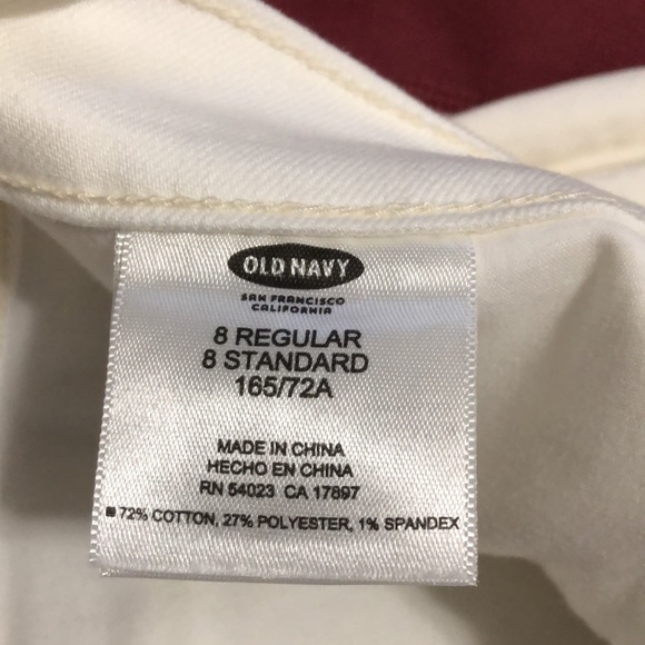 NWOT OLD NAVY SWEETHEART JEANS🌟Vanilla white colour, size 8R skinny. - Picture 5 of 7